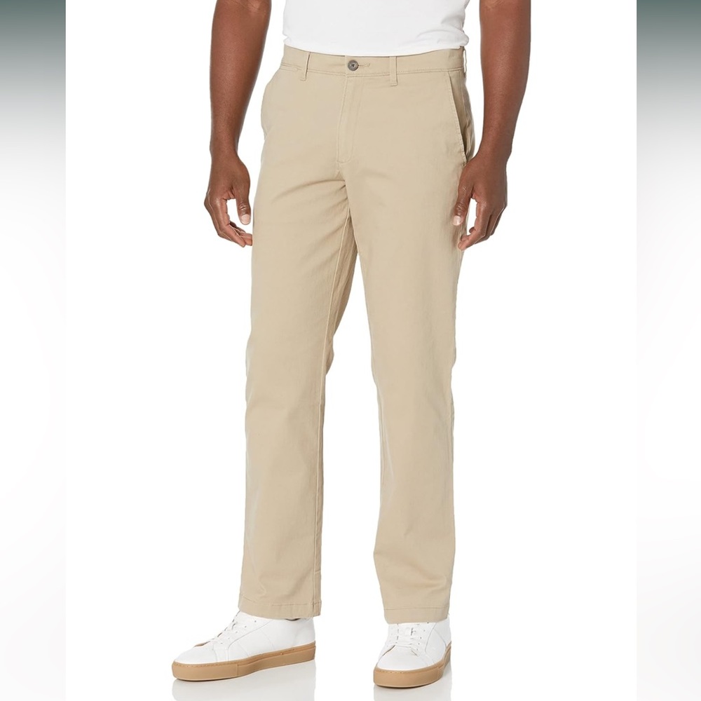 Amazon Essentials Men's Straight-Fit Casual Stretch‎ Khaki Pant- 30W x 30L
